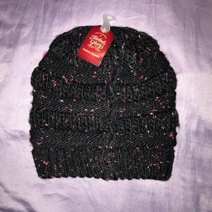 Black Beanie with Multicolor